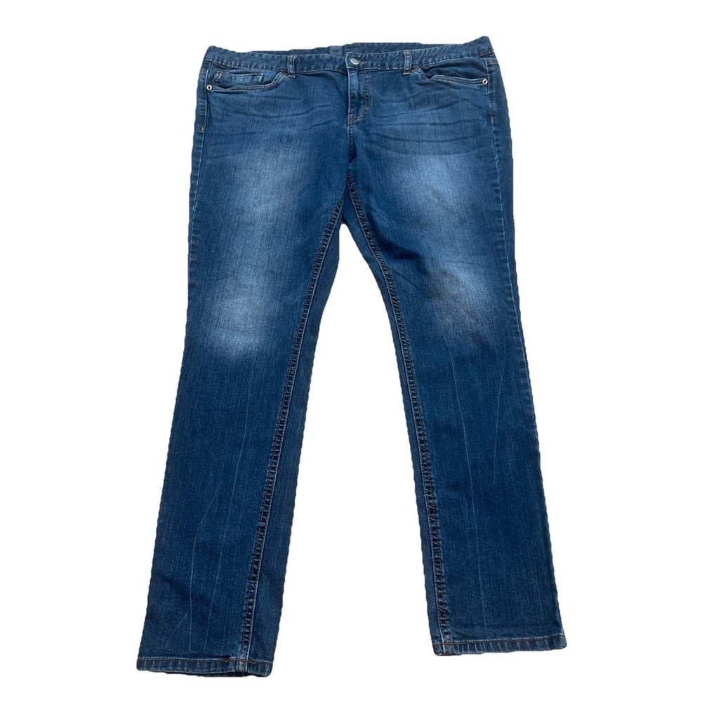 Mossimo Premium Denim Jeans‎ Stretch Women's 18R Curvy Skinny Med Wash